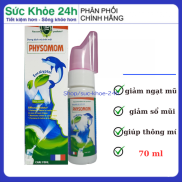 Dung dịch vệ sinh mũi PHYSOMOM giúp giảm nghẹt mũi, sổ mũi