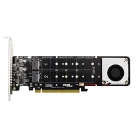 Double-Sided 4-Disk NVME Raid PCI-E X16 Split Card PCI-E X16 to M.2 M-Key NVME X4SSD RAID Expansion Card Adapter