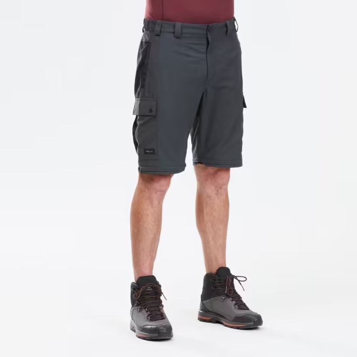 พร้อมส่ง-กางเกงขายาวผู้ชายแบบถอดขาได้-สำหรับเทรคกิ้งบนภูเขา-men-s-modular-and-durable-mountain-trekking-trousers-mt100