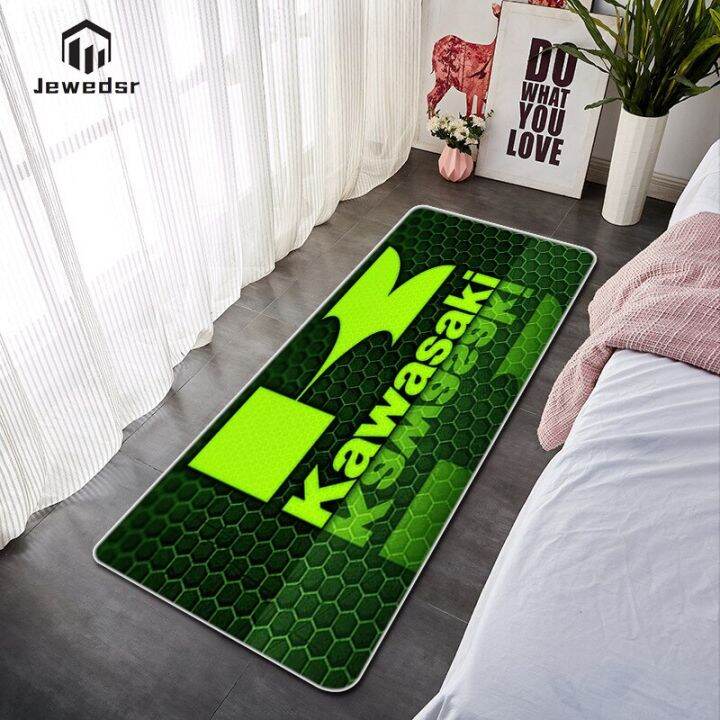 Kawasaki รถจักรยานยนต์พรม Nightstand Mat Hall Mats สวดมนต์ Dressing
