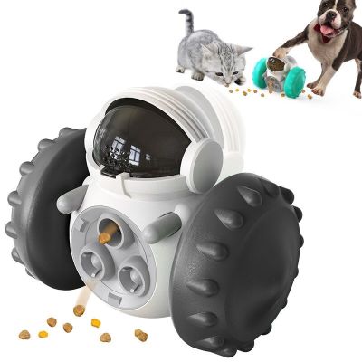 Interactive Dog Cat Toy Treat Dispenser Swing Slow Feeder Training Tumbler Ball For Labrador French Bulldog Pet Dogs Accessories Toys