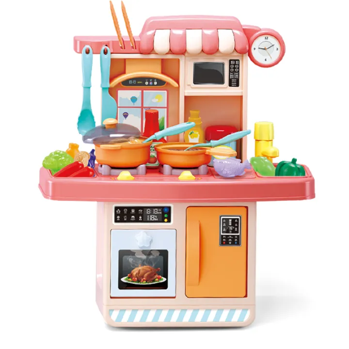 Children play house kitchen baby toy girl simulation kitchen utensils ...