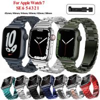 【CHUYANG SHOP】  ☊สายนาฬิกาสแตนเลสสำหรับซีรีส์7 Se 6 5 4 3 2 1สาย IWatch 38มม. 40มม. 44มม. 42มม. 41มม. 45มม.