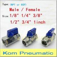 เหล็กสแตนเลสน้ำ Pn63อากาศตัวผู้ตัวเมียมือจับมินิวาล์ว Dn15 Dn25 1/8 1/4 1/2หกเหลี่ยม1 Bsp หรือ Nbsp