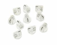 KR- 10x Guitar AMP Effect Pedal Knobs Davies 1510 Style Pointer Knob Set Screw Clear