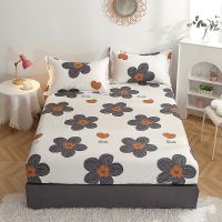 【hot】！ QianTing New Product 1pcs Cotton Printing bed set with corners and elastic band sheets