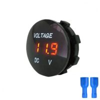 Mini Waterproof Motorboat รถจักรยานยนต์ DC5V-48V LED Panel Digital Voltmeter Tester แสดงผลโวลต์มิเตอร์