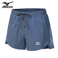 Mizuno กางเกงขาสั้นสามจุดสำหรับเดินป่าและออกสนามวิ่งมาราธอน,กางเกงกีฬาอเมริกันกางเกงสำหรับเล่นฟิตเนสผู้ชายแห้งเร็ว