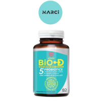 Amado Bio D Probiotics อมาโด้ บิโอ ดี โปรไบโอติกส์ [60 เม็ด] [1 กระปุก] [หมดอายุ 06/2023] โพรไบโอติกส์ สารสารสกัดจากเมล็ดองุ่น ซิงค์ และวิตามินซี