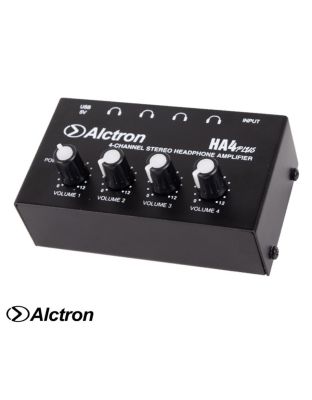 Alctron  HA4 Plus Mini 4-Channel Stereo Headphone Amp แอมป์หูฟัง แอมป์ขยายหูฟัง 4 แชนแนล สเตอริโอ ระบบประมวลเสียงประสิทธิภาพสูง + แถมฟรีอแดปเตอร์