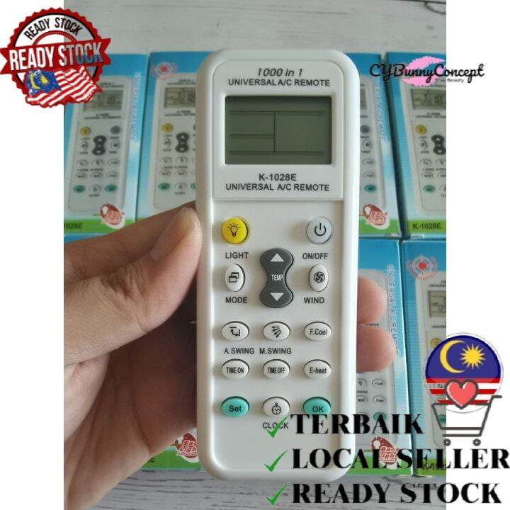 CYC Universal Aircond Remote Control Aircon Remote AC Remote Control Air Condition K1028E LCD
