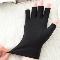 Unisex Elastic Lycra Velvet Drawing Sketch Mittens Women Winter Warm Sports Fitness Cycling Touch screen Driving Gloves L38L