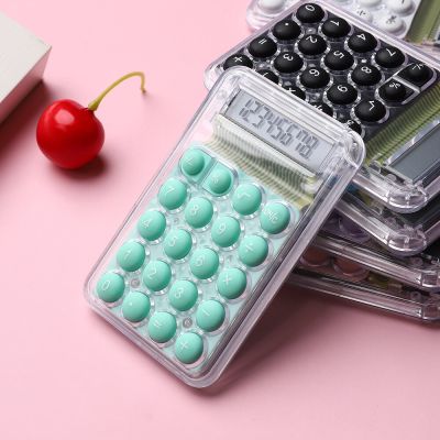 Hot Sale 8 Digits Display Silence Widescreen Mini Calculator Students Portable Transparent Electronic Calculator Daily Use Calculators