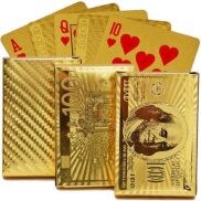 Bộ Bài Tây Poker Mạ Si Vàng 24K Cao Cấp Phủ Nhũ Vàng Chính Hãng Dododios