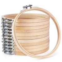 10pcs/Set 10-30cm Wooden Embroidery Hoops Frame Set Bamboo Embroidery Hoop Rings For DIY Cross Stitch Needle Craft Tool