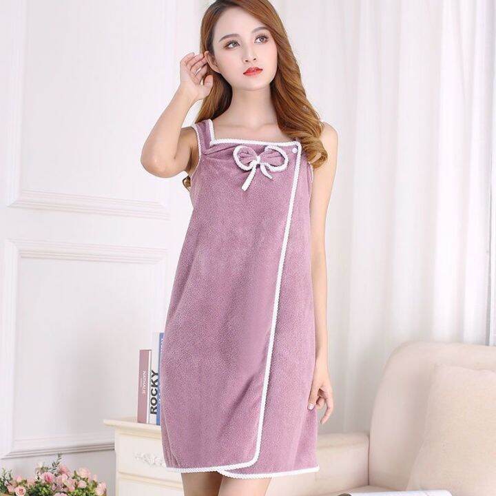 autumn-and-winter-womens-casual-comfortable-bathrobe-sling-cotton-bathrobe-absorbent-bath-towel-plus-size