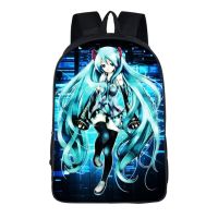 Future Singer Miku Schoolbag Backpack Travel Notebook Bag For Girls Students