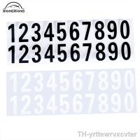 【hot】▤  Balck  White Sticker Garden Door Street Address Mailbox Number Digits Car Temporary Parking Plate Reflective Stickers