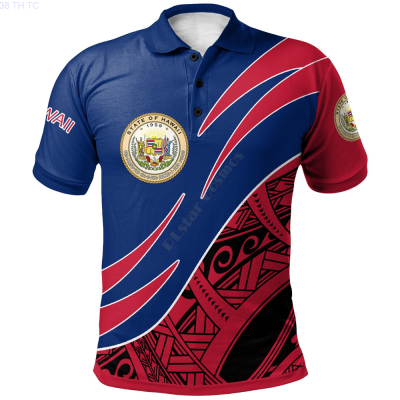 【high quality】  Hawaiian Mens And Womens Polo Shirts Symmetric 3d Pattern Summer T-shirt
