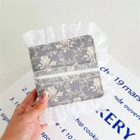 Kawaii Fabric Rose lace bandage binder Kpop Photocard 3 hole Collect Book Idol Photo Card Holder Storage album Stationery