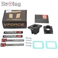 คาร์บอนไฟเบอร์รถมอเตอร์ไซด์วาล์ว Vforce 4กกพร้อมท่อไอดีสำหรับ YAMAHA YZ 85 YZ 80 1993-2020 RX กล่องไซส์ใหญ่