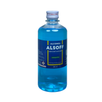 Alsoff Alcohol 70% V/V 450 mL 1 ขวด แอลกอฮอล์ เสือดาว สีฟ้า Leo Alsoff ลีโอ แอลซอฟฟ์ Exp 2028