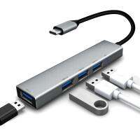 [HOT HAIXWLXKWW 589] USB C Hub 4พอร์ต3.1 Type To 3.0 Converter Adapter สำหรับ Mac-Book แล็ปท็อปโน้ตบุ๊ค TypeC