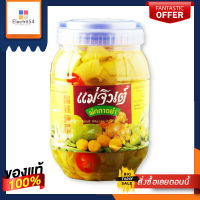 แม่จินต์ ผักกาดยำ 1800 กรัม x 1 กระปุกMae Jin Green Mustard Pickle Yum 1800 g x 1 Bottle