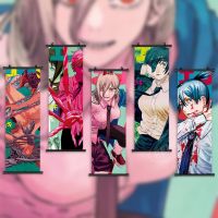 Print Chainsaw Man Himeno Poster Wall Artwork Pictures Hayakawa Aki Painting Power Canvas Anime Hanging Scrolls Home Decoration