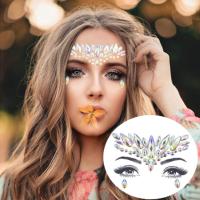 hot【DT】 Glitter Makeup Face Rhinestone Temporary Tattoos Jewelry Eyes Forehead Sticker