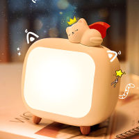 Cute Remote Control Smart Night Light Kitten Kids Lamp Table Bedside Light 2400mah Battery Night Lamp For Bedroom Study Room