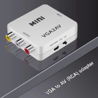 High Quality Universal PC VGA to TV AV RCA Signal Adapter Converter video converter VGA + S Supports NTSC PAL system