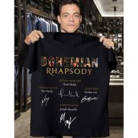 New FashionBohemian Rhapsody Rami Malek Freddie Mercury Signature Shirt XS-4XL 2023