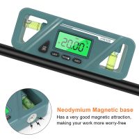 Magnetic Digital Angle Meter Absolute Relative Measurement Angle Slope Conversion Inclinometer Versatile Clinometer LCD Display