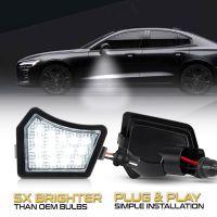 2Pcs 6000K LED Under Side Mirror Light Puddle Lamps For Volvo XC90 S60 V40 V70 V60 S40 V50 S80 C30 XC70 C70 OEM 31217838 9