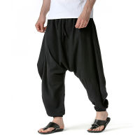 Men Women Cotton Harem Yoga Baggy Genie Boho Pants Men Joggers Sweatpants Hip Hop Streetwear Sports Trousers Male Pantalon Homme