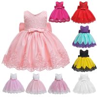 Big Girls Lace Bow dress Cotton Dresses Baptism Kids Baby Girls Birthday Dress princess dress christmas dress thanksgiving 3-12Y  by Hs2023