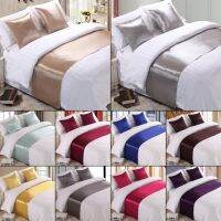 ✟✵ Silk and Satin Blanket Bedspread Silk Fabrics Bed Runner Bedding Bed Cover Towel Home Hotel Decorations