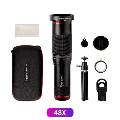 48x Super ephoto Lens for Smartphone Powerful Zoom 4K Monocular with Tripod Support Mobile Phone Camera escope Long Range