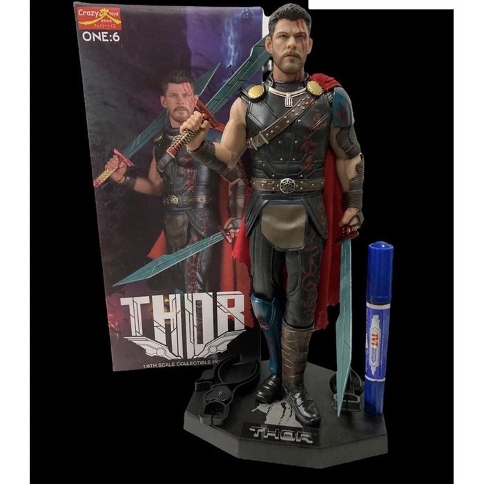 สินค้าขายดี-โมเดลทอร์1-6-thor-crazy-toys-avengers-ของเล่น-ของสะสม-โมเดล-kid-toy-model-figure