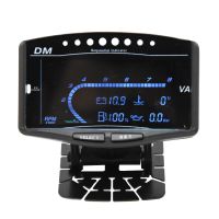 5 In 1 12V Motor Car Boat LCD Electronic Tachometer Oil Pressure Voltmeter Water Temperature Gauge Fuel Gauge with Sensor