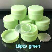 10 ชิ้น/เซ็ต 10g รีฟิลขวดพลาสติกแต่งหน้า Jar Pot Travel ครีมโลชั่นคอนเทนเนอร์เครื่องสำอาง 5 สีลูกปัดเก็บ-final1