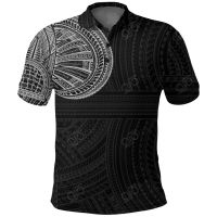 2023 NEW Style Tribal Tattoo Polo Shirt, Polynesian Golf Shirtsize：XS-6XLNew product，Can be customization
