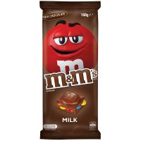 M&amp;M เอ็มแอนด์เอ็ม บาร์ช็อกโกแลตนม 160 กรัม