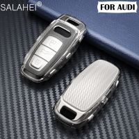 shangdjh New Arrival Car Key Cover Case Protector TPU For Audi A6L A7 A8 Q8 E-tron C8 D5 2019 2020 Car Key Cover Holder Shell Skin