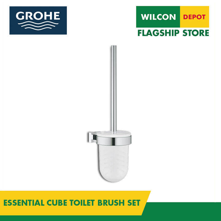 GROHE Essentials Bathroom Cube Toilet Brush Set by Wilcon Depot Lazada PH