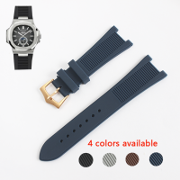 25mm Black Brown Blue Rubber Silicone Watch Strap Folding Buckle Watchbands for PATEK PHILIPPE Nautilus สายนาฬิกายางซิลิโคนสีน้ำตาลดำ 25 มม. สายนาฬิกาข้อมือแบบพับได้สำหรับ PATEK PHILIPPE Nautilus