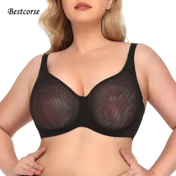 Buy Clovia Cotton Spandex Solid Non-Padded Full Cup Wire Free Balconette  Bra - Light Brown online
