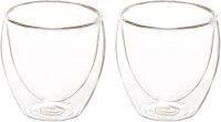 Bodum Pavina Glass, Double-Wall Insulated Glass, Clear, 2.5 Ounce, .08 Liter Each (Set of 2) 2.5 oz