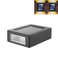 Outdoor Solar LED Lights IP65 Waterproof Lighting for Deck Fence Patio Front Door Landscape Yard and Driveway Path Wall Light